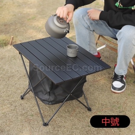 礼品订购便携式铝合金收纳袋折叠桌广告