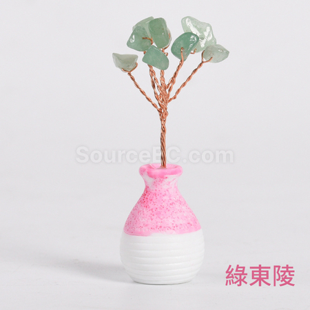 礼品订购迷你小花瓶水晶树广告