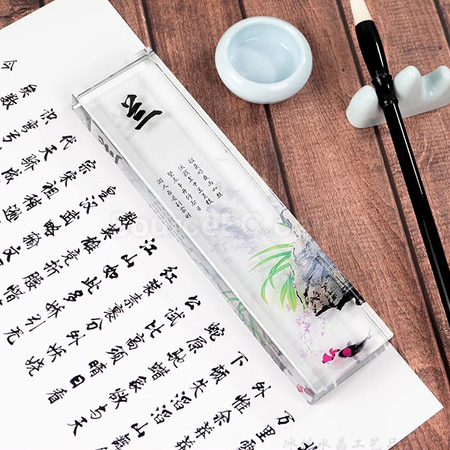 礼品订购水晶纸镇广告