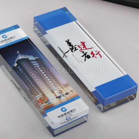 礼品订购水晶纸镇广告