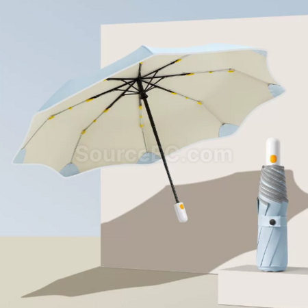 礼品订购圆角全自动折叠雨伞广告