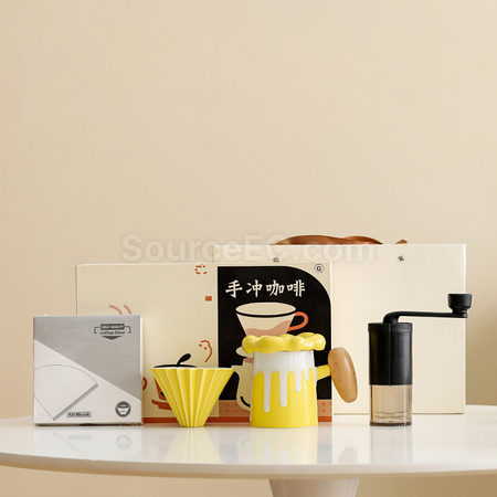 礼品订购手磨咖啡机咖啡壶手冲商务礼品套装广告