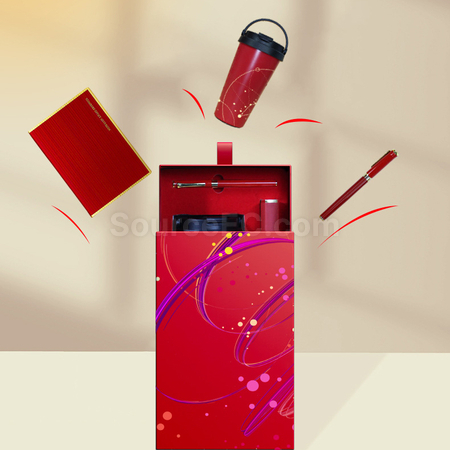 礼品订购简约时尚商务套装广告