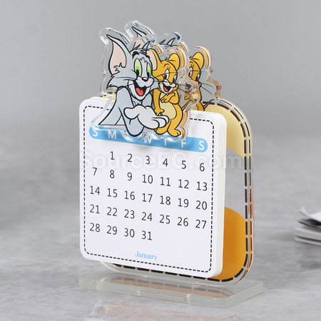 礼品订购亚克力夹子台历广告