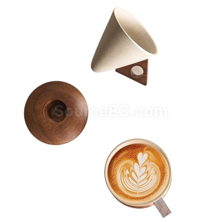 礼品订购粗陶漏斗咖啡杯广告