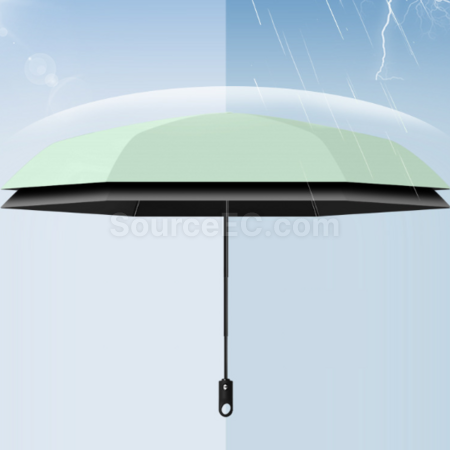 礼品订购三折全自动超轻雨伞广告