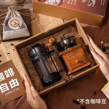 轻奢风咖啡机礼盒