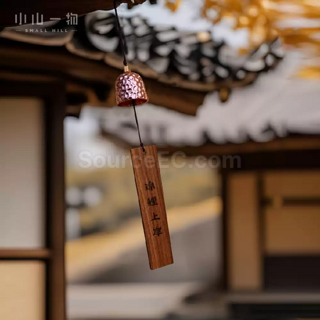 礼品订购铜质风铃木牌挂饰广告