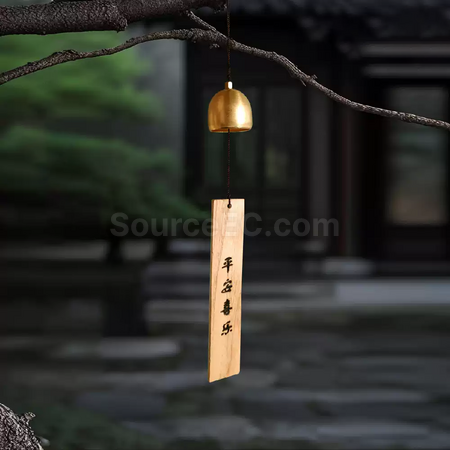 礼品订购铜质风铃木牌挂饰广告