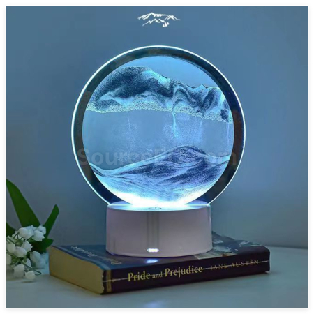 礼品订购3D流沙画小夜灯广告