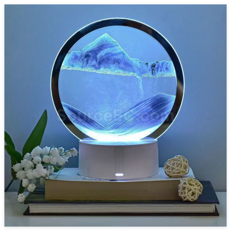 礼品订购3D流沙画小夜灯广告