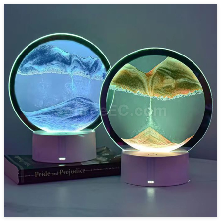 礼品订购3D流沙画小夜灯广告