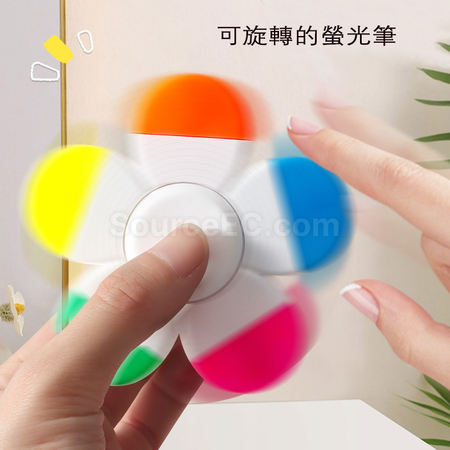 礼品订购 指尖陀螺荧光笔广告