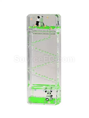 礼品订购解压熊猫油滴沙漏计时器广告