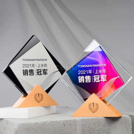 礼品订购水晶奖座广告
