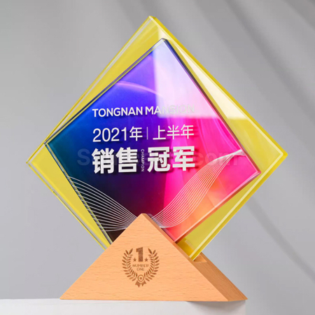 礼品订购水晶奖座广告