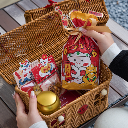 礼品订购编织收纳篮礼品盒广告