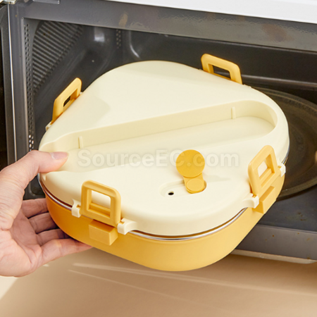 礼品订购304方形保温分格餐盒广告