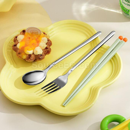 礼品订购便携不锈钢餐具套装广告