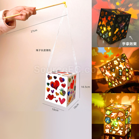 礼品订购彩色玻璃纸灯笼广告