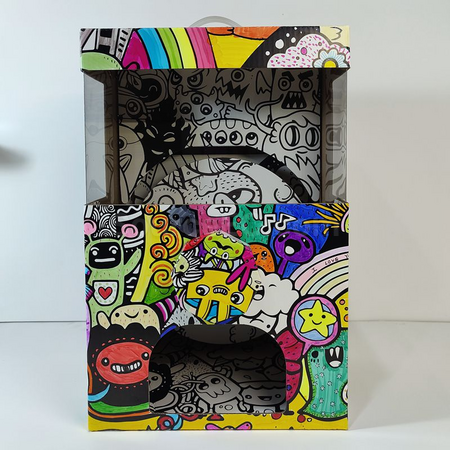 礼品订购纸板扭蛋机广告