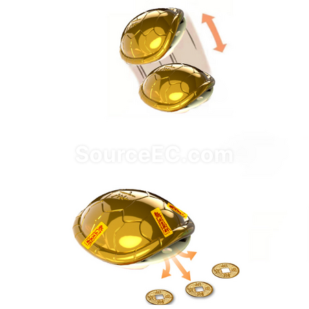 礼品订购金钱龟减压玩具/挂件配铜钱广告