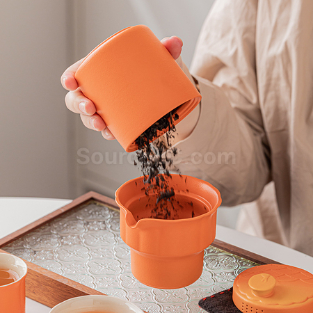 礼品订购好月圆茶具套装广告