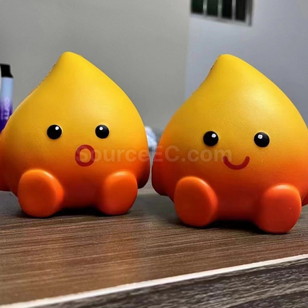 礼品订购可定制logo小火人捏捏乐/减压慢回弹玩具广告