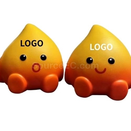 可定制logo小火人捏捏乐/减压慢回弹玩具