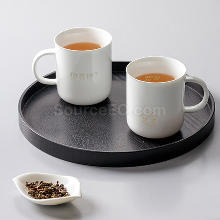 礼品订购透光陶瓷杯广告