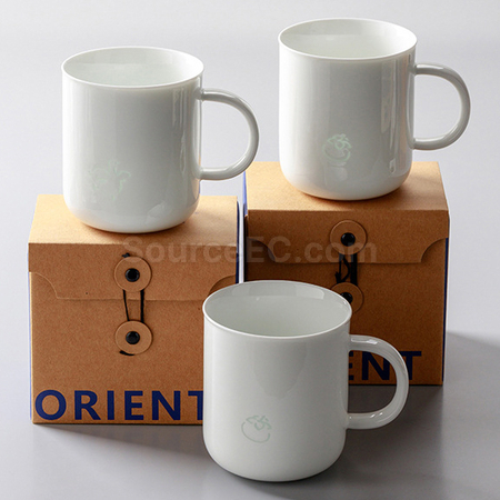 礼品订购透光陶瓷杯广告