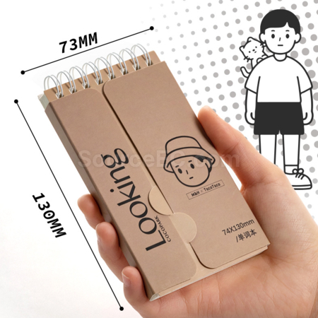 礼品订购英语单词便携式记忆本广告