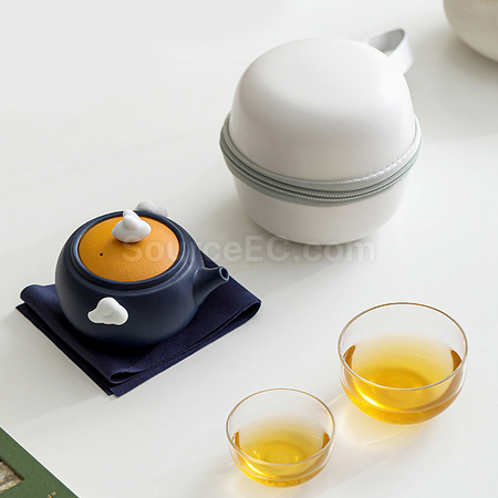 礼品订购便携式旅行茶具小套装广告