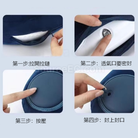 礼品订购按压充气U型颈枕广告