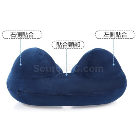 礼品订购按压充气U型颈枕广告