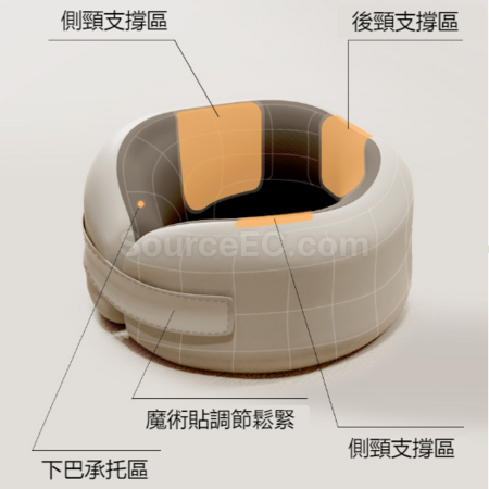 礼品订购可收纳连帽u型颈枕广告