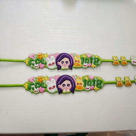礼品订购刺绣手环手链广告