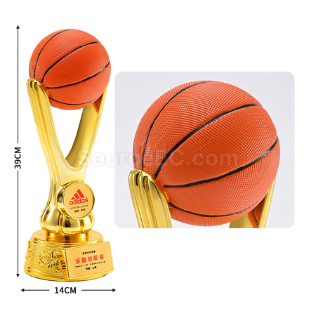 礼品订购树脂创意奖杯篮球足球排球运动会比赛优秀金属奖杯广告