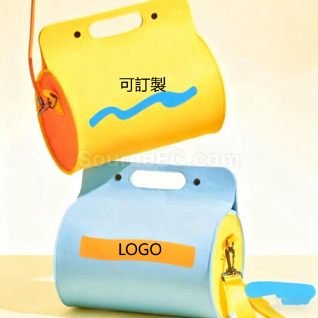 礼品订购圆筒手提毛毡包广告