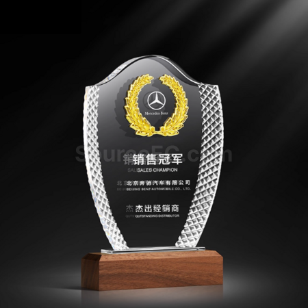 礼品订购水晶奖座广告