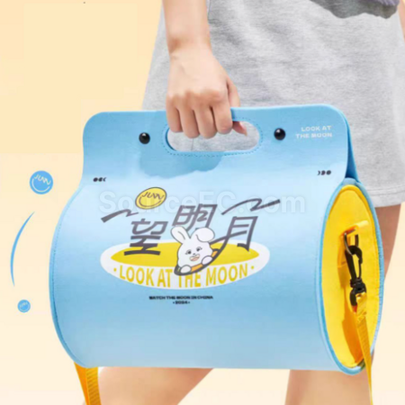 礼品订购圆筒手提毛毡包广告
