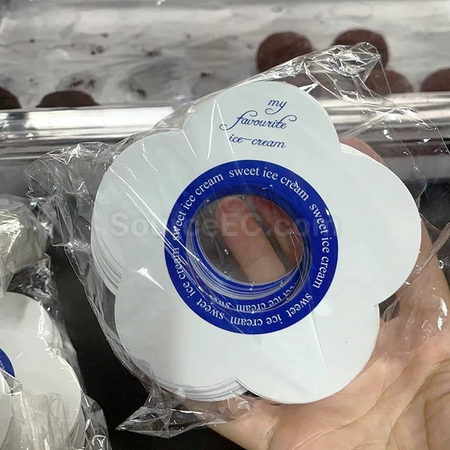 礼品订购冰淇淋防滴纸托广告