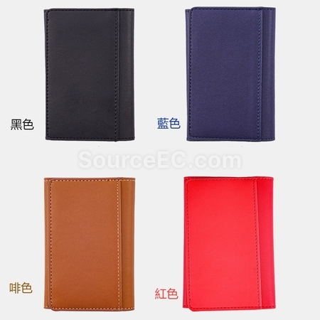 礼品订购三折支架磁吸卡包广告