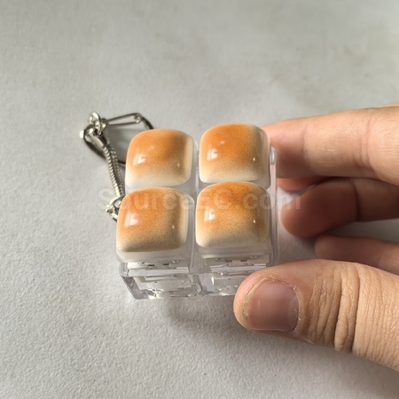 礼品订购焦糖面包指尖减压按键广告