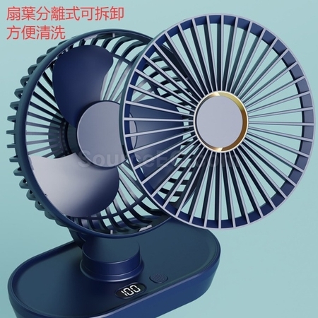 礼品订购台式空气循环涡轮USB数显小风扇广告