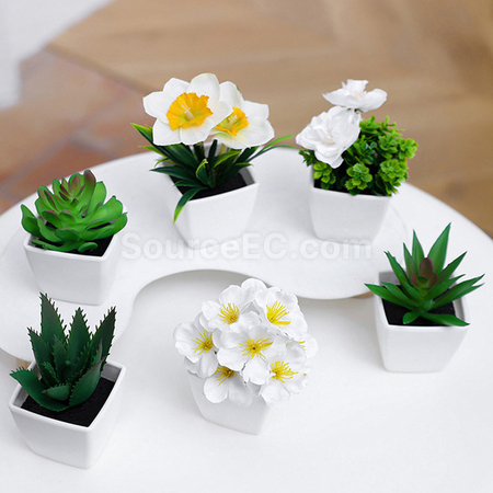 礼品订购仿真绿植小盆栽广告