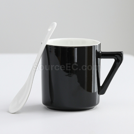 礼品订购数字手柄陶瓷杯广告