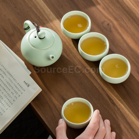 礼品订购便携旅行陶瓷茶具套装广告