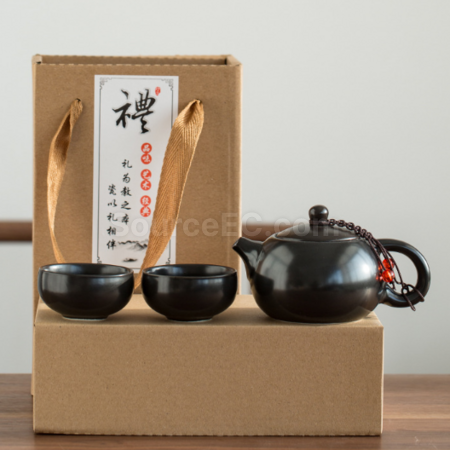 礼品订购便携旅行陶瓷茶具套装广告
