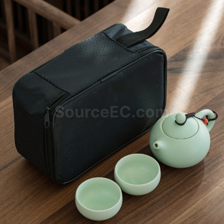 礼品订购便携旅行陶瓷茶具套装广告